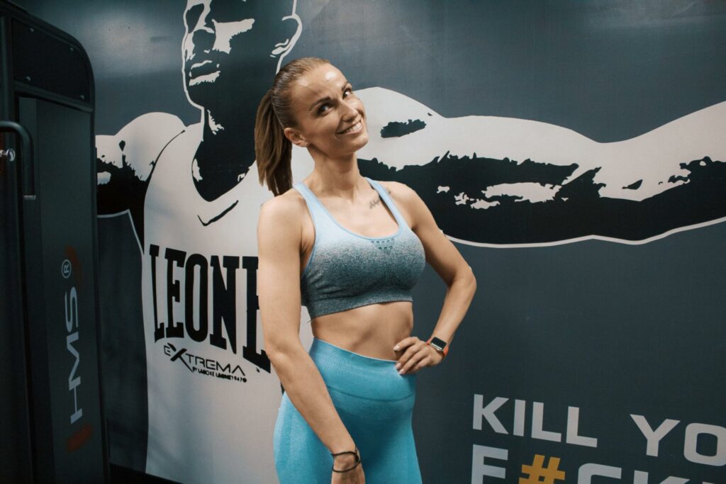 Krásny úsmev fitness trénerky Janky Húšťavovej.